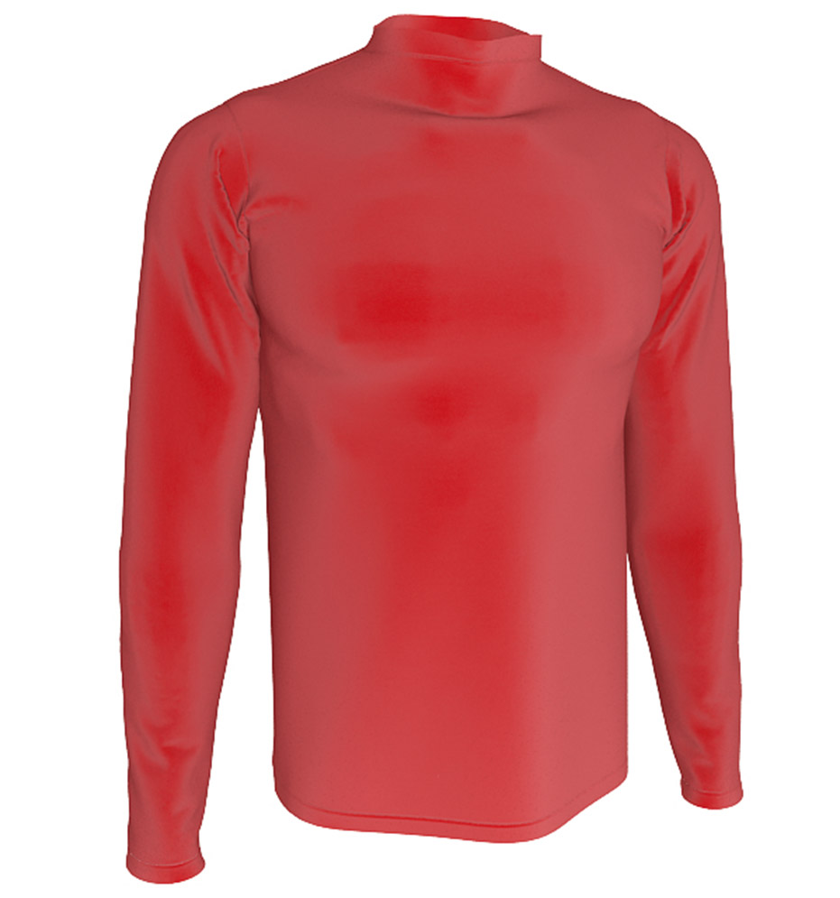 Camiseta térmica de manga larga en color rojo